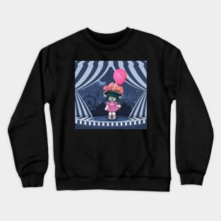 Skeleton girl and balloon Crewneck Sweatshirt